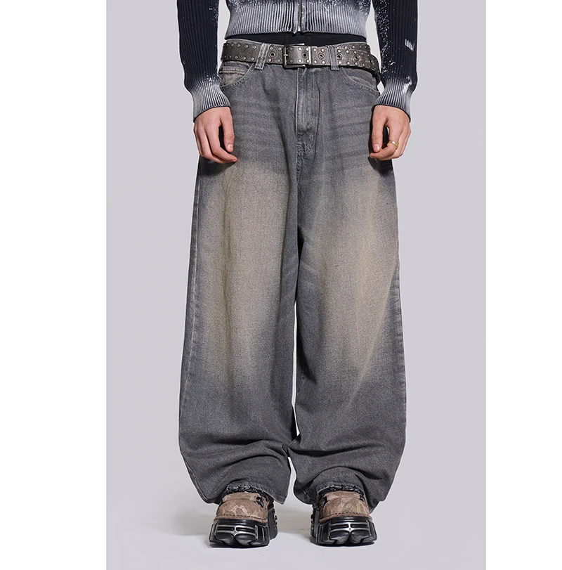 【BAON】Bilge Cut Gray Denim Half Pants ONLY THE BLIND - GREY ECLIPSE DENIM JEANS