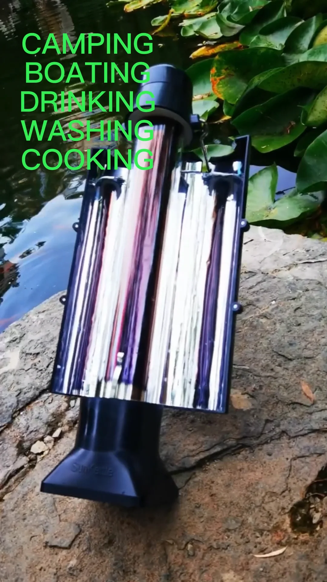 Outdoor Convenient Solar Kettle Camping Thermos Disaster Preparation