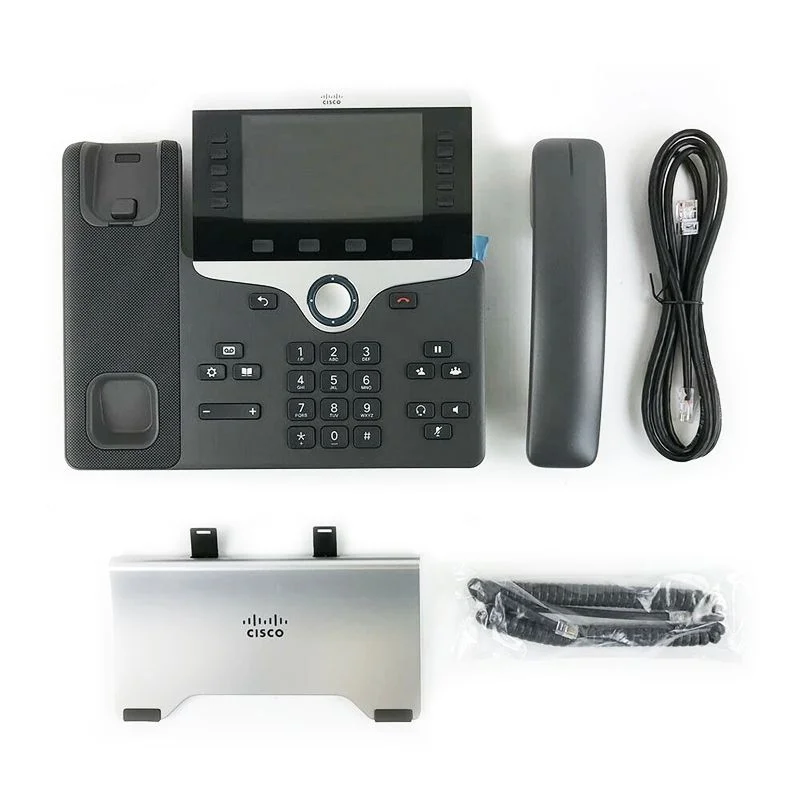 Used Cisco 8841 VoIP IP Phone – Black – PoE