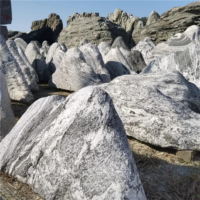 product modern garden rock large landscape rock custom size natural white granite for hotel landscaping design prices-1
