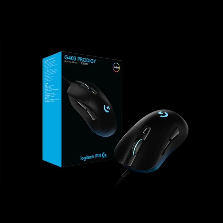 Dropshipping for Logitech G403 6-Keys 12000DPI Five-Speed Adjustable Wired Optical Gaming Mouse Right Hand Orientation