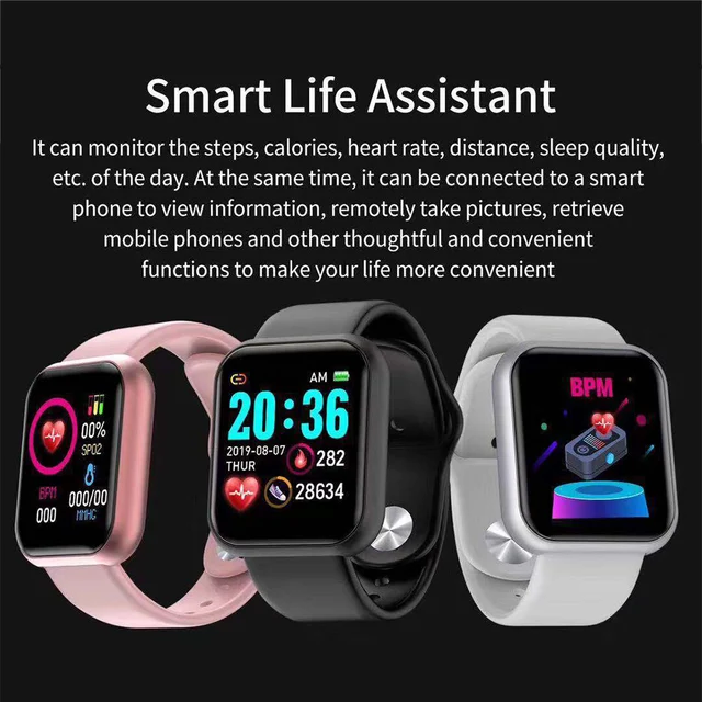 Products That Best Selling Reloj D20 Wrist Band Watch For Sport Relogio Smartwatch D20 Y68 Smart Bracelet D20 Reloj Sport Watch - Image 5