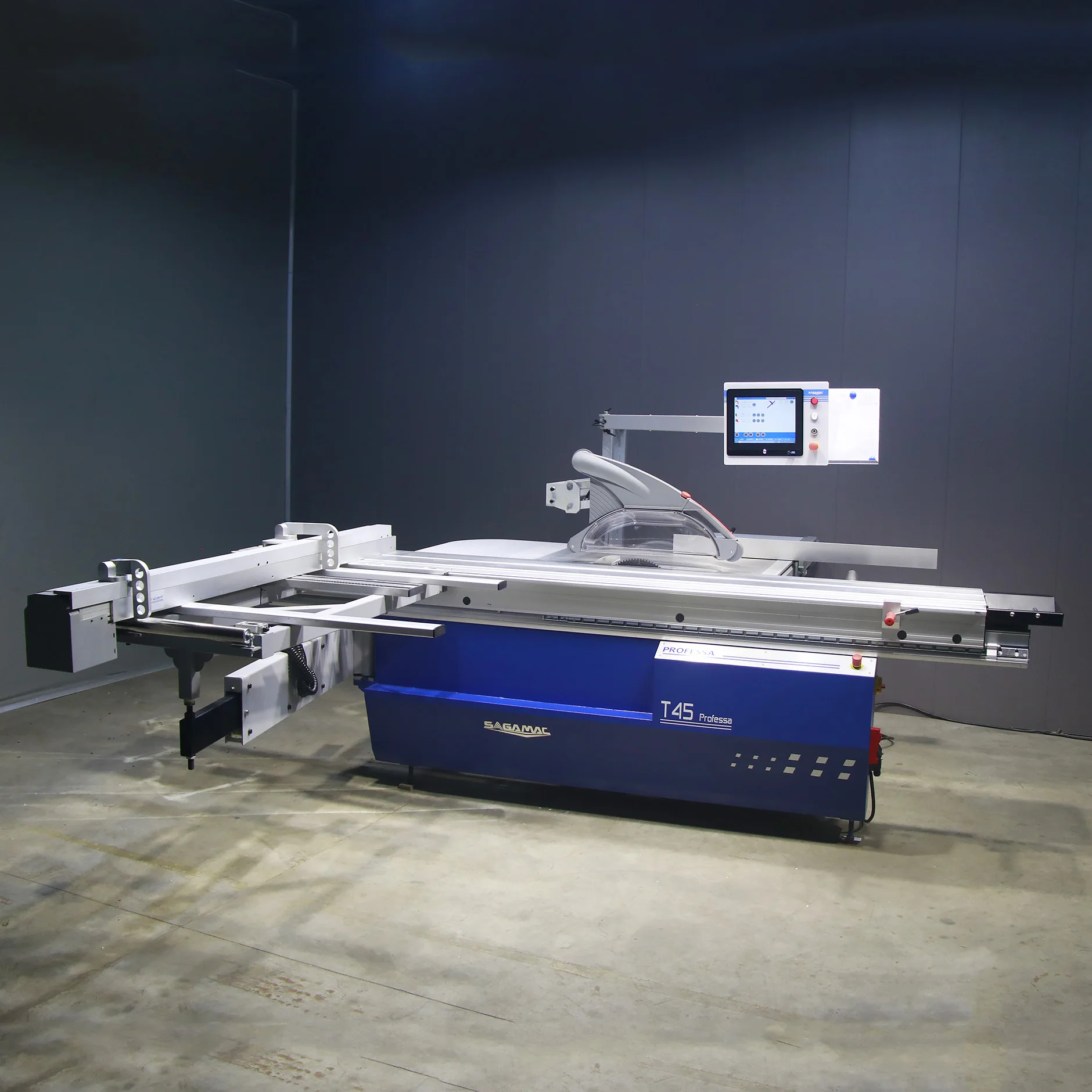 SAGAMAC ENG T45 New Type Computer Remote Control Fully Automatic Woodworking Saw Sliding Table Panel Saw Machine