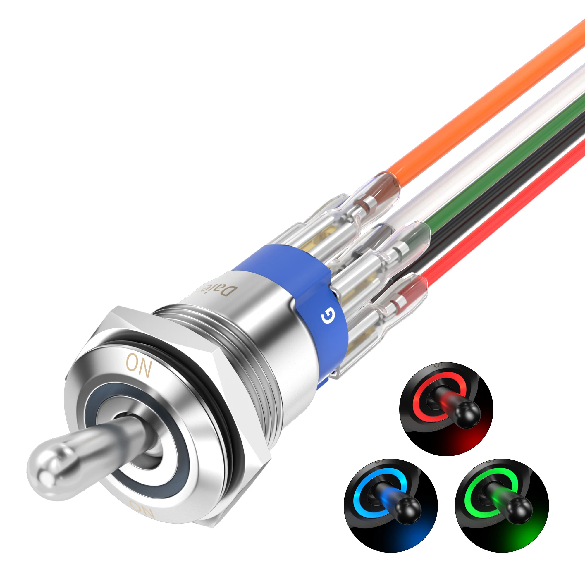 12V 20A Toggle Switch Waterproof Inline Cord Switch - 12V-24V DC With ...