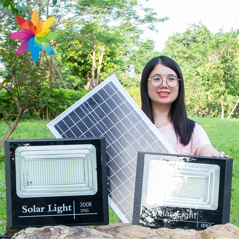 HUAPAI Factory Direct LED Floodlight ABS Waterproof Outdoor Stadium 25W 40W 60W 100W 200W Solar Flood LED Light