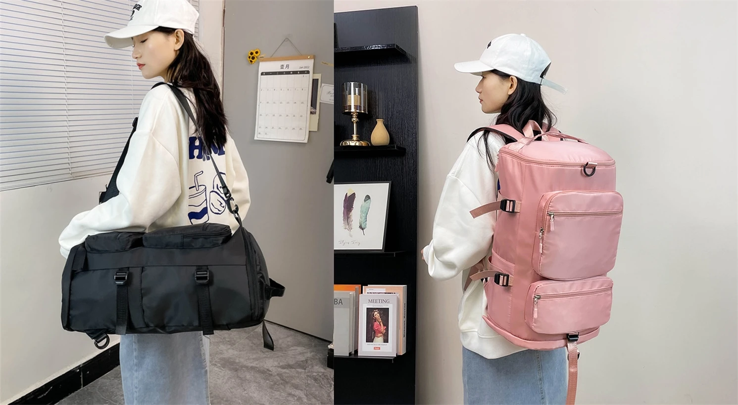 Sports And Fitness Travel Backpack Gym Bag Duffel Bag Large Capacity