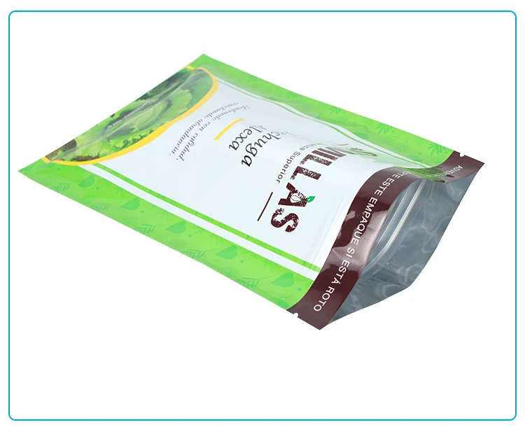3 Side Sealing Vegetable Seeds Packaging Flat Ziplock Bag Custom Brand