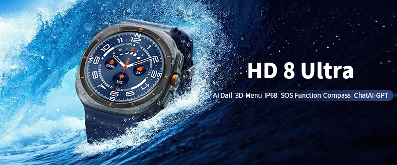 Welcome OEM Order, Factory Whole Selling 2025 Hd8 Watch Ultra Ai Smartwatch 400mah 1.46inch Health Detection Relojes Sleep Monitoring Sports Compass Smart Watch - Buy Hd8 Ultra Smart Watch classic Watch 8 relojes Sports Smartwatch watch 8 Ultra smart Watch For Android Ios Smart Watch 2025