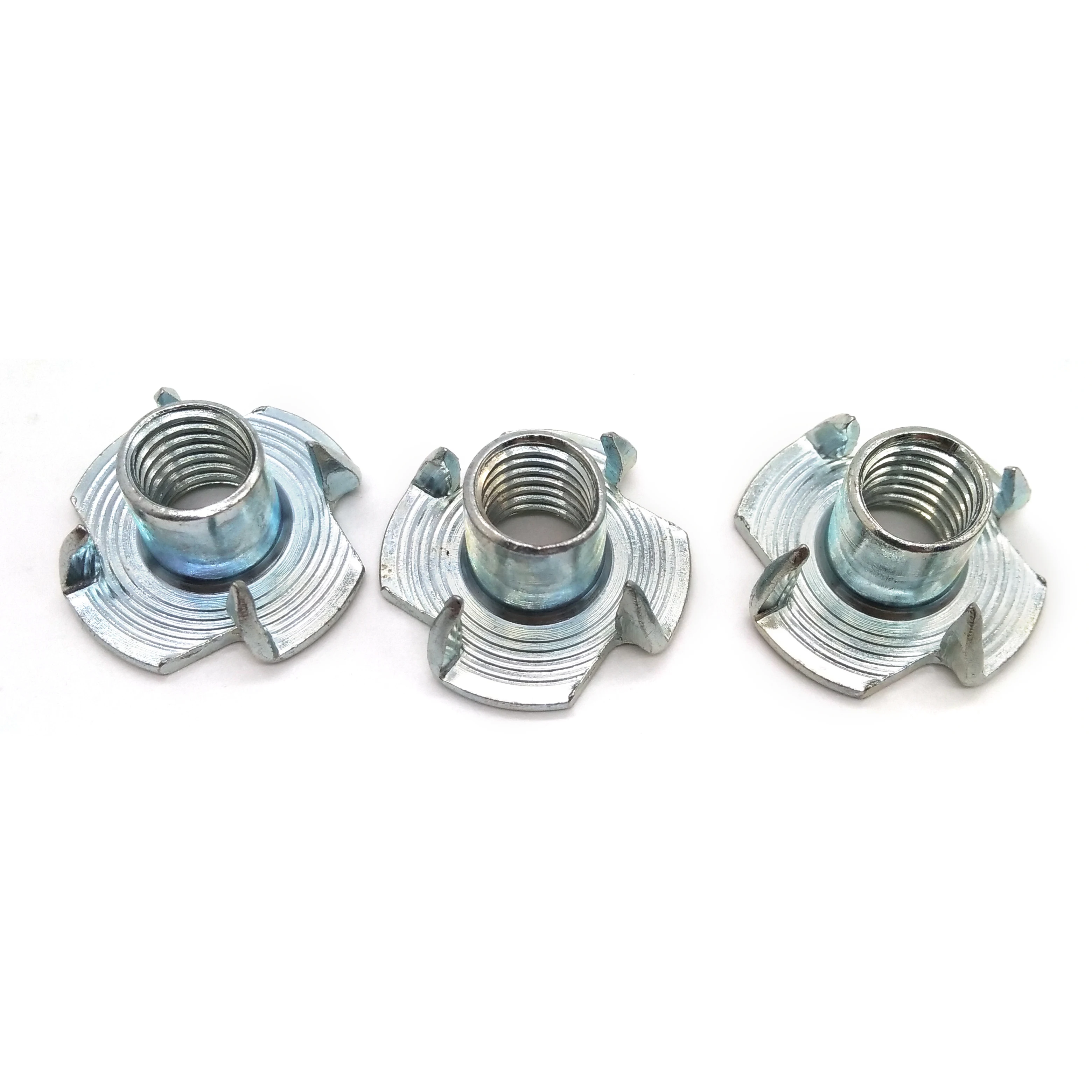 T-nut M4 M5 M6 M8 M10 Wood insert DIN 1624 Tee nuts with 4 prongs