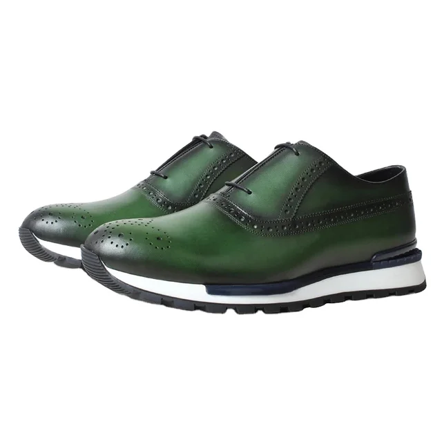 GFMA Hand Made Your Buyer's Guide Wearing Dress Green Sneaker Wholesale Luxury Designer Custom Mens Shoes