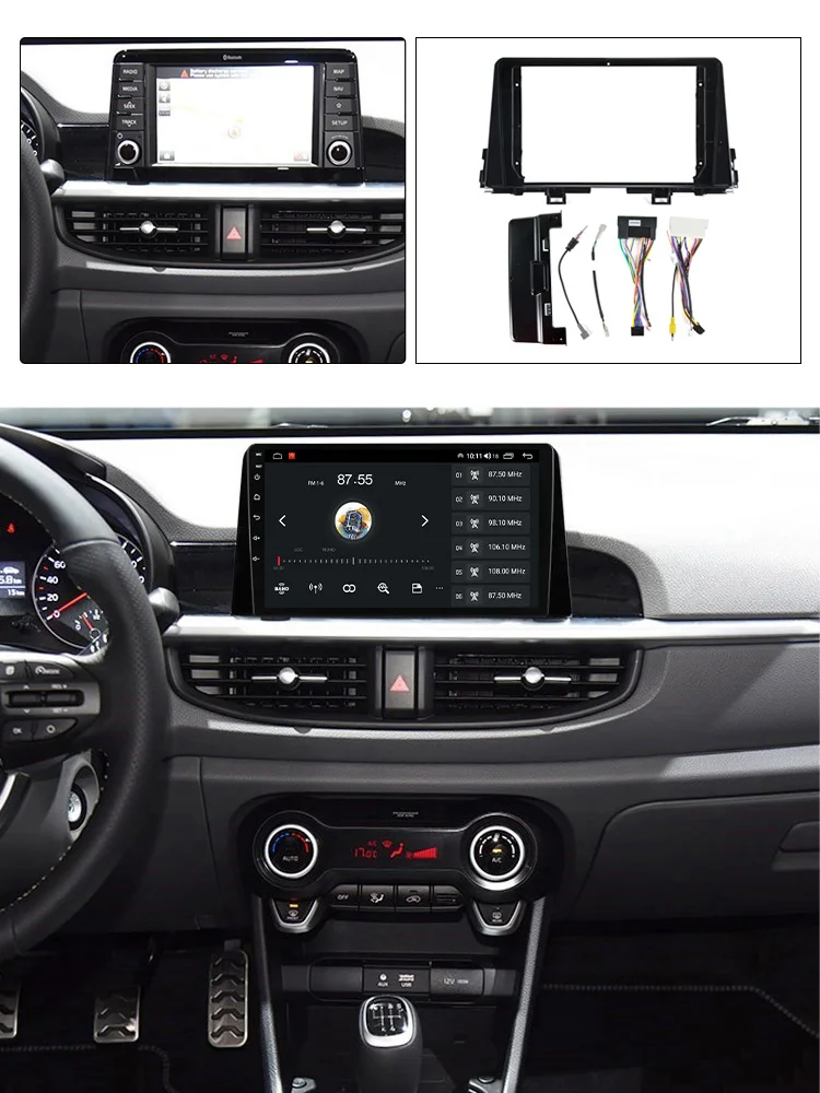 MEKEDE Android Car Dvd Player Frame Auto Radio Accessories Car Radio Frame for KIA Morning Picanto K5 3 K5 Seltos Optima 4 JF