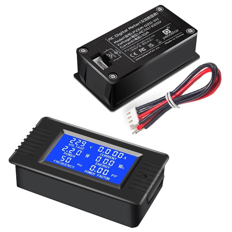 Tiiyee Digitaler Zähler H7ET-BVM - 6-stellig LCD Display AC 110-220V