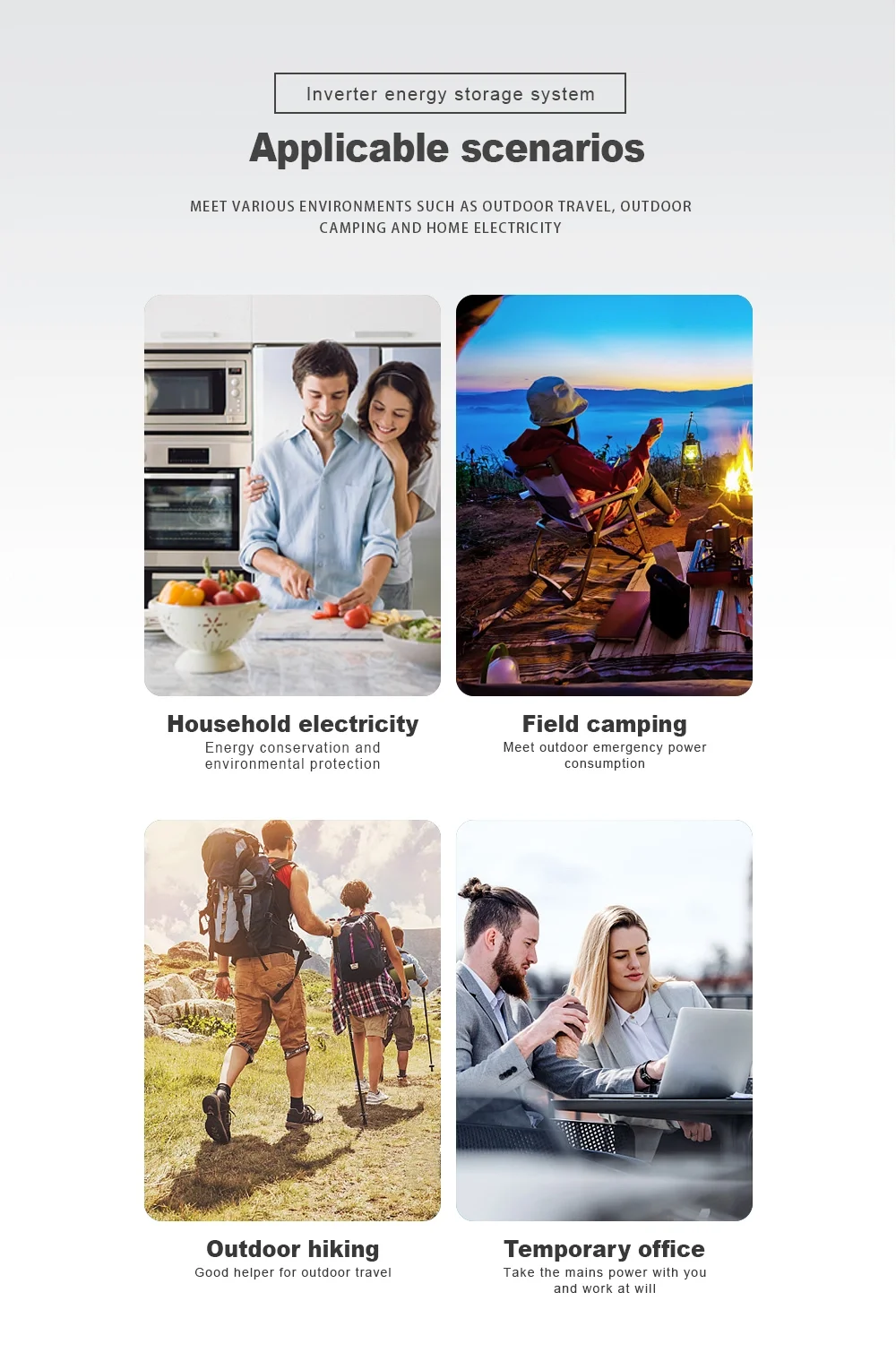 1200W Emergency Backup Solar Emergency Generators Power Station For Whole House 6