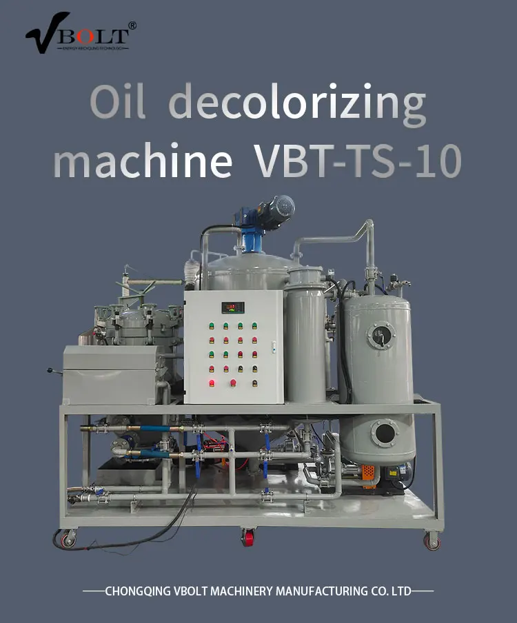 Good Quality Black Lube Oil Diesel Oil Pyrolysis Oil Decoloring Machine