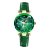 Green leather