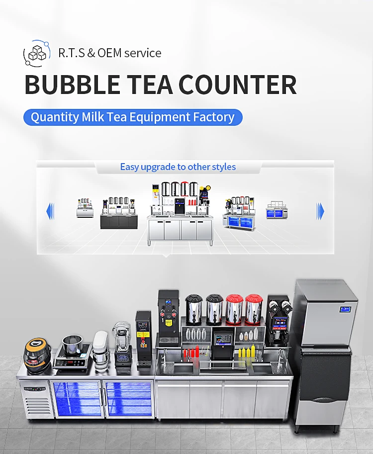 Milk Tea Equipment Bubble Tea Machine Working Station Milk Tea Juice