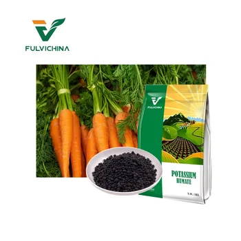 FULVICHINA 45%min Black Granules Organic Fertilizer with Humic & Fulvic Acid Slow Release NPK for Agriculture