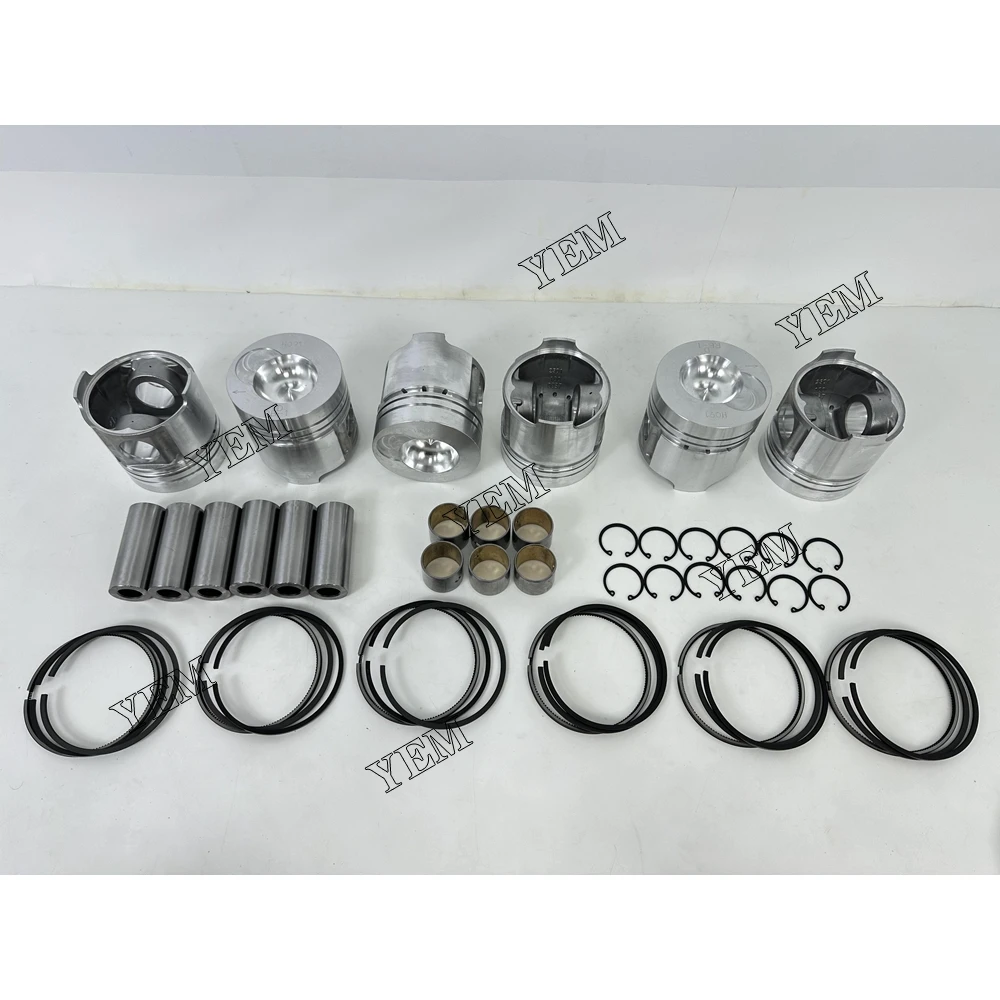 Agricultural Engine Parts LR6108 Piston Piston Ring Assembly for YTO LR6108 Piston Piston Ring Assembly 6