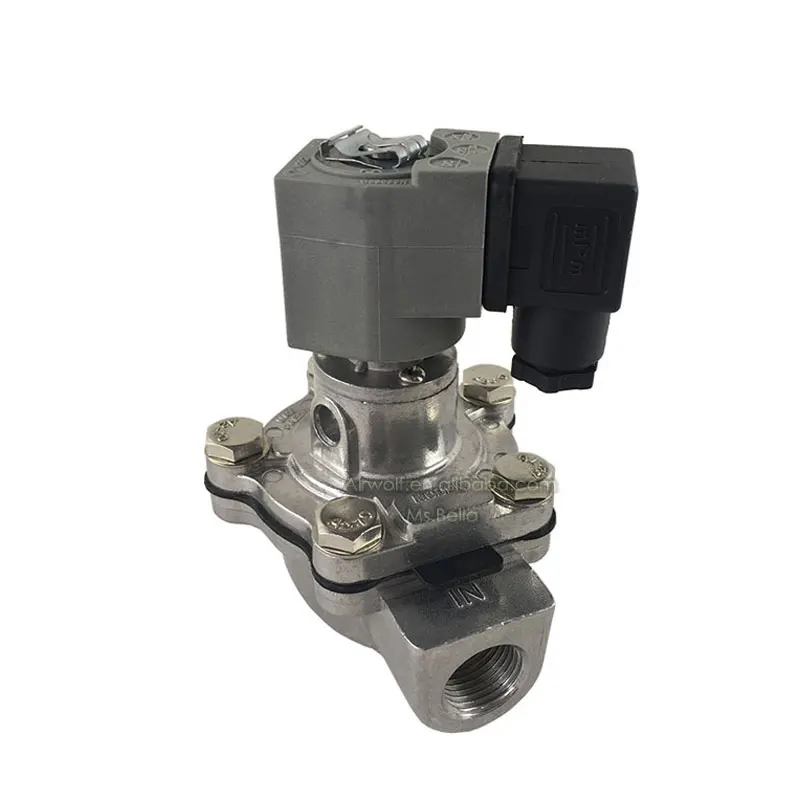 CA15T CA20T CA25T Threaded Right Angle Solenoid Valve Pulse Jet Valve for Bag House Dust Collector Diaphragm Valve