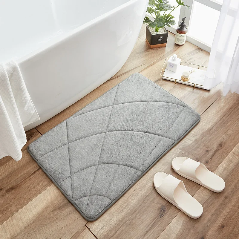 40*60cm Super Water Absorption Bath Mat Machine Washable Carpet Floor Rugs for Bathroom Decorative Accessories