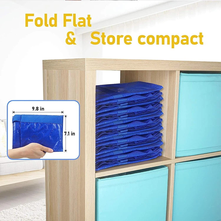 Factory Supply Custom pp Woven Storage Bag Shopping Packaging 145g pp Woven Moving Bag