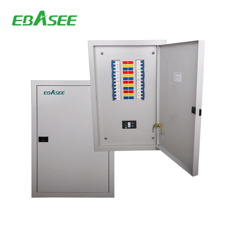 EBASEE Brand Metal Three Phase Distribution Board 36 Way Electric Distribution Box