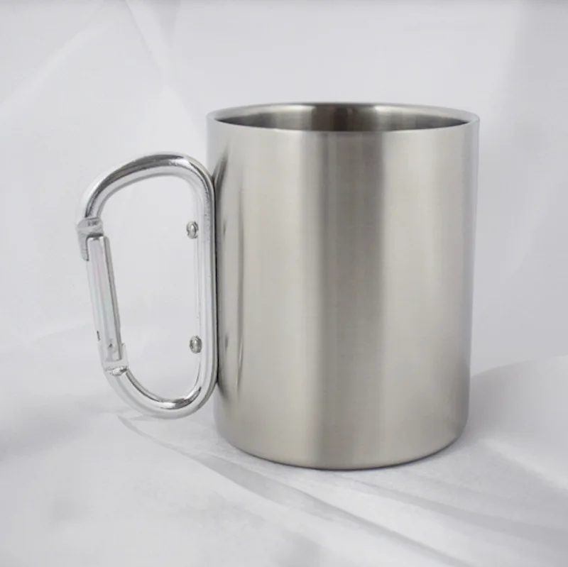 200ml 300ml Outdoor Camping Travel Portable Carabiner Mug With Handle