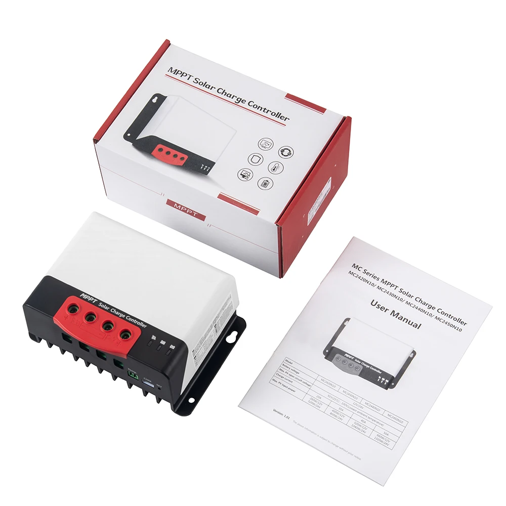 MPPT Solar Charge Controller 12V 24V Auto 20A 30A 40A Solar PV Charger Regulator For Lead Acid Gel Lithium Battery