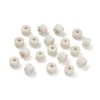 Perles d'espacement 5x6 en deux parties, blanches