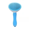 [New] Blue fine needle comb [plastic handle] cardboard pack