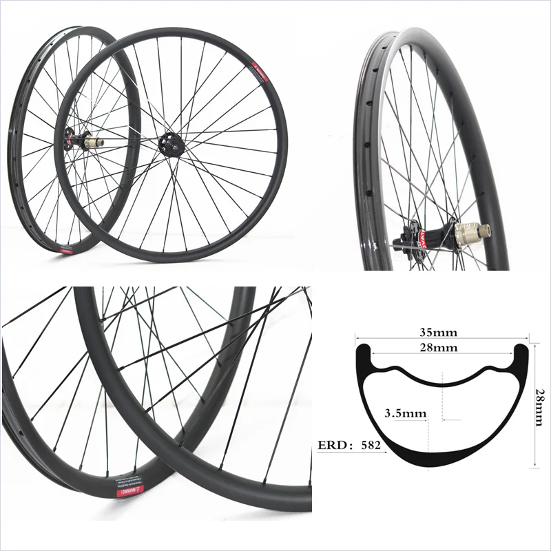 29er carbon mountain bike rim 35mm wide mtb carbon rim design for XC AM