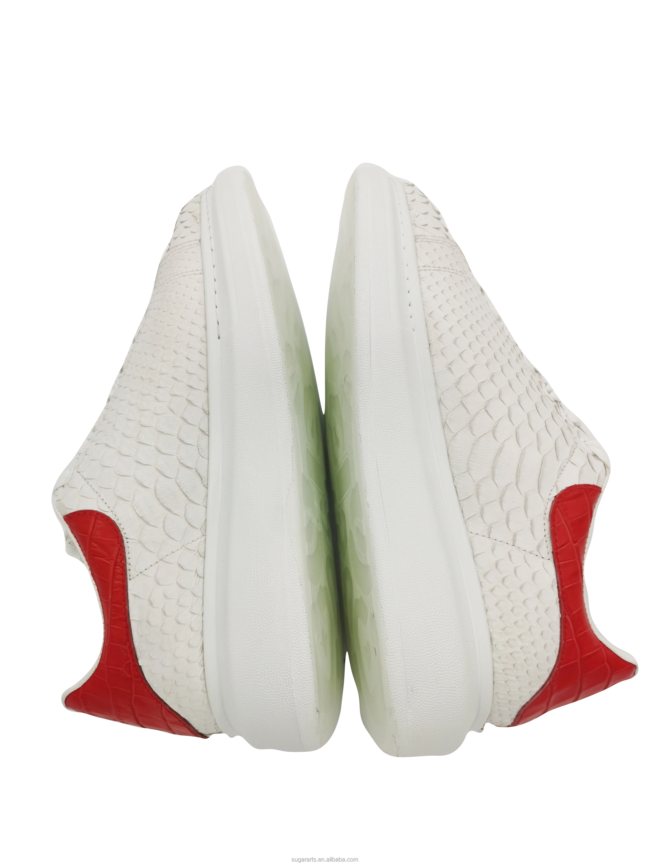 The new fashion breathable shoes Sports shoes for neuter gender White crocodile embossed sneakers