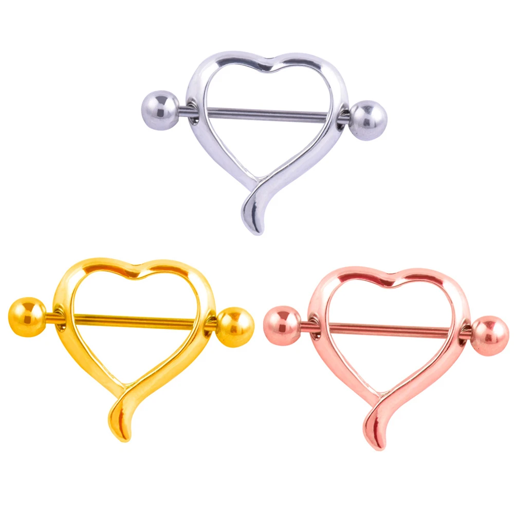 Wholesale Anillos de barra para pezones y mancuernas, joyería para el  cuerpo, Piercing hueco en forma de corazón, escudo para pezón, Industrial,  anillo para pezón From m.alibaba.com