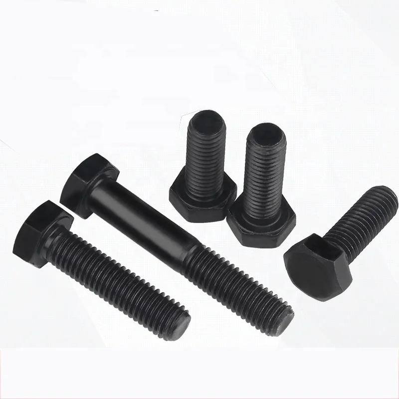 Black Hex Bolts and Nuts Din933 M6 Bouten M10 Tuerca Y Perno M12 M13 Stainless Steel Nut and Bolt