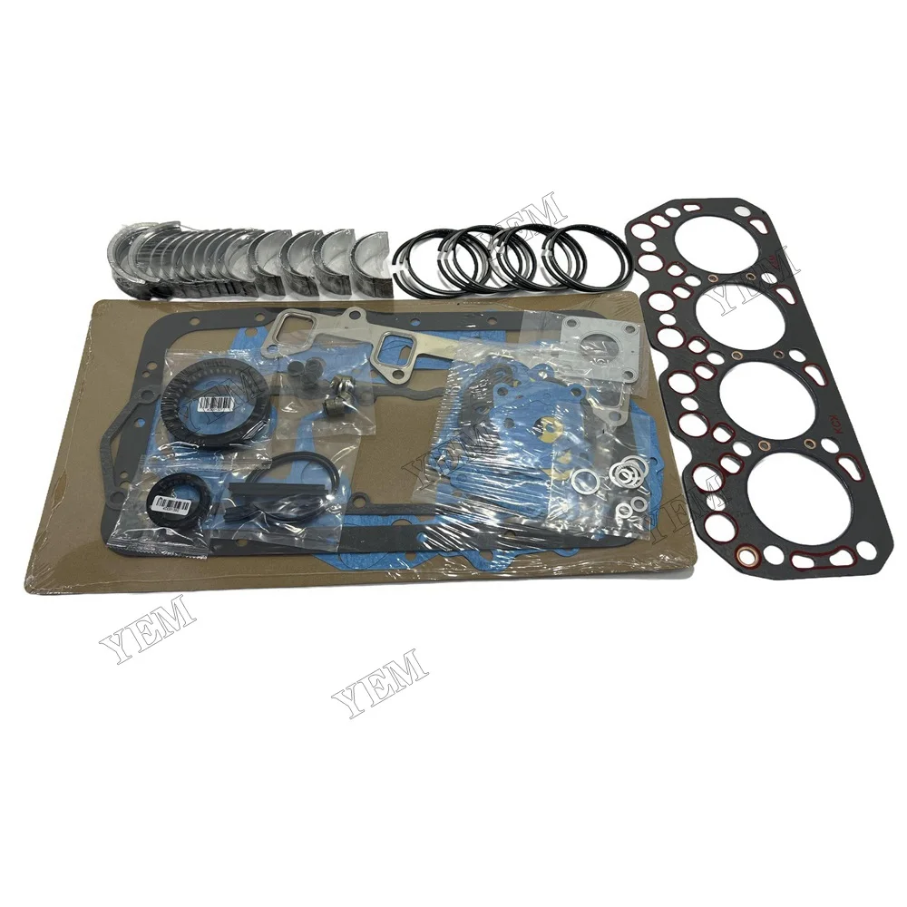 K4M Overhaul Re-Ring Kit Fits for Mitsubishi K4M Engine Caterpillar MS040 ME40 Excavator B25 S30 B30 S550 B550 S580 Loader