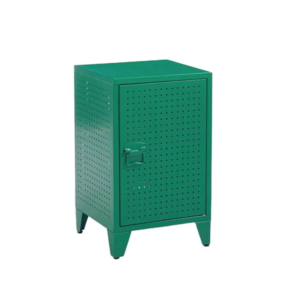 Small Size Storage Cabinet on Wheel Metal Bedside Cabinet