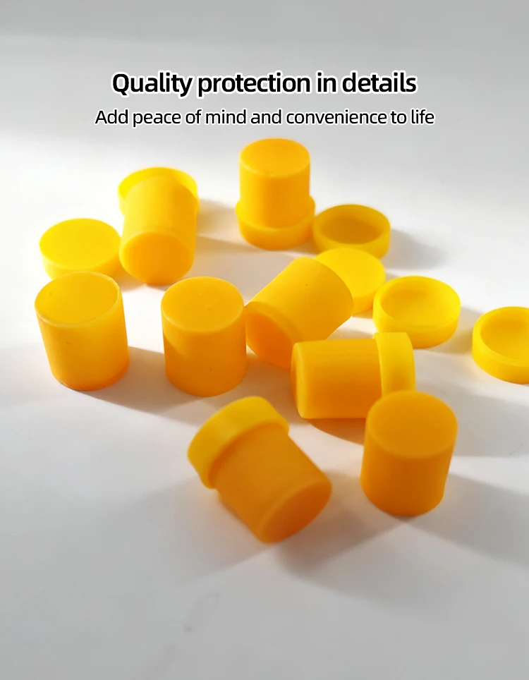 product heavy duty industrial rubber cap silicone lid  cr epdm silicone nbr fkm for machinery protection-2
