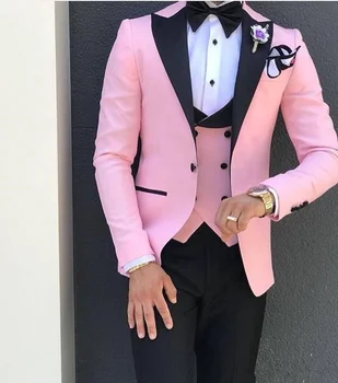 pink suit design for men