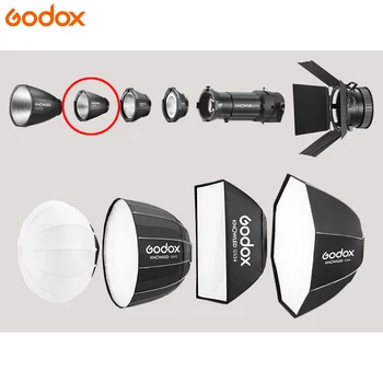Godox GR30 1200W KNOWLED MG1200Bi Bi-Color LED Light Angle Light Lamp-Chimney Condenser Only Reflector detail image