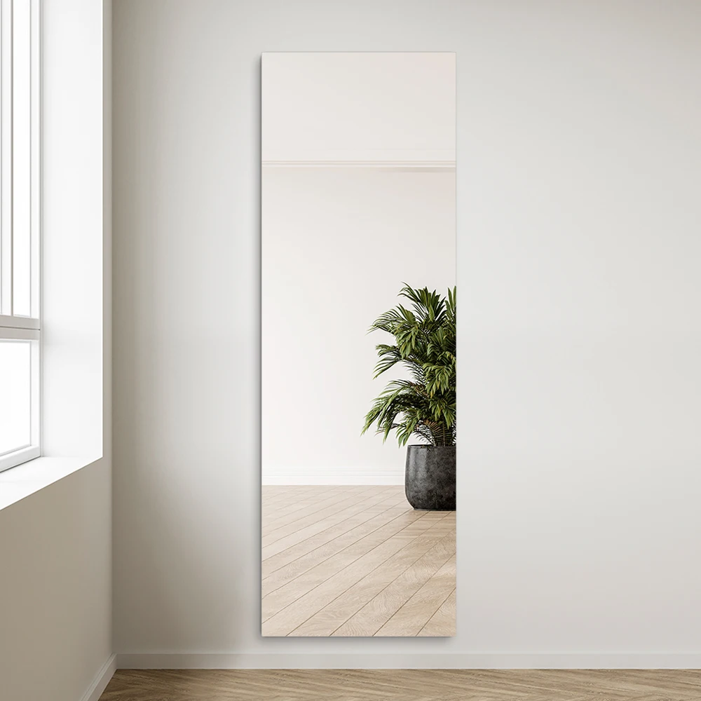 Fashion Design Rectangular Specchio Flat or Beveled Glass Frameless Floor Mirror Full Length Large Size Decor Mirror Living Room