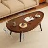 Walnut wood color [solid wood table legs] 80*40*38