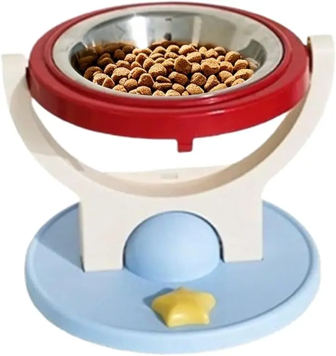 Hot Pet Heighten Pet Bowl for Cats and Dogs Adjustable Elevated Cat Food and Water Bowl Holder Feeder