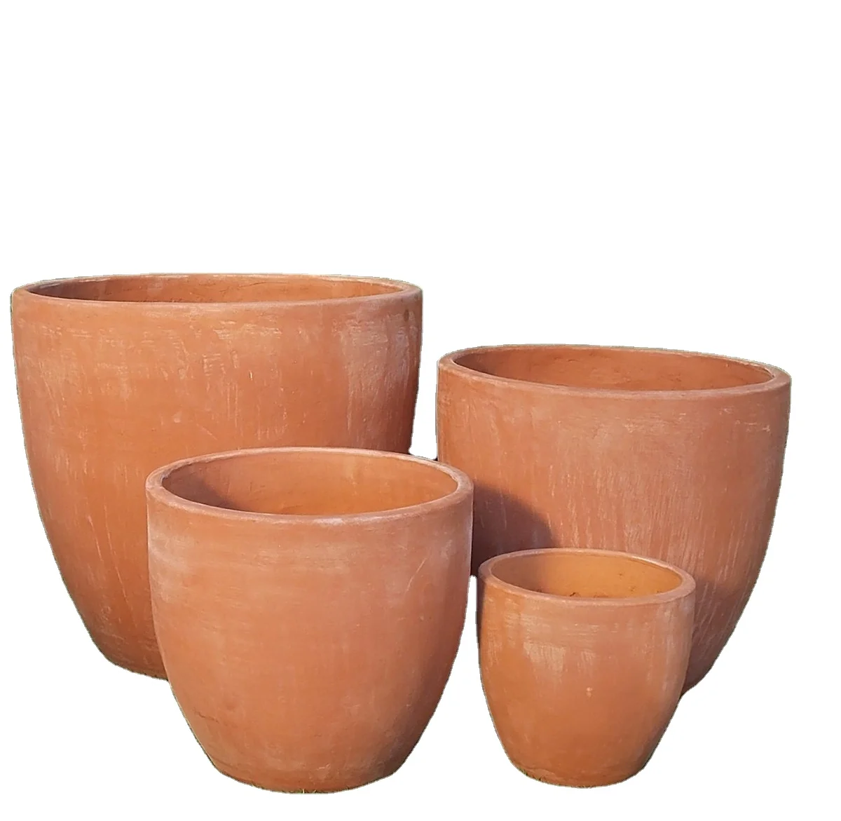 Medium Terracotta Pot for Indoor Outdoor Plants Christmas European Design Style New Year's Watering Pot Wholesale Use for Floors