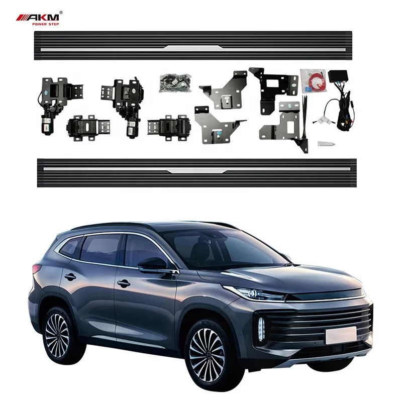 OEM Aluminum Alloy Car Accessories SUV Power Threshold Intelligent Anti-Pinch Electric Side Step for Chery Exeed VX LX TXL 