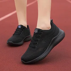 Легкая прогулочная обувь, новинка, Спортивная сетчатая дышащая дорожная обувь на мягкой подошве, повседневная женская спортивная обувь для бега