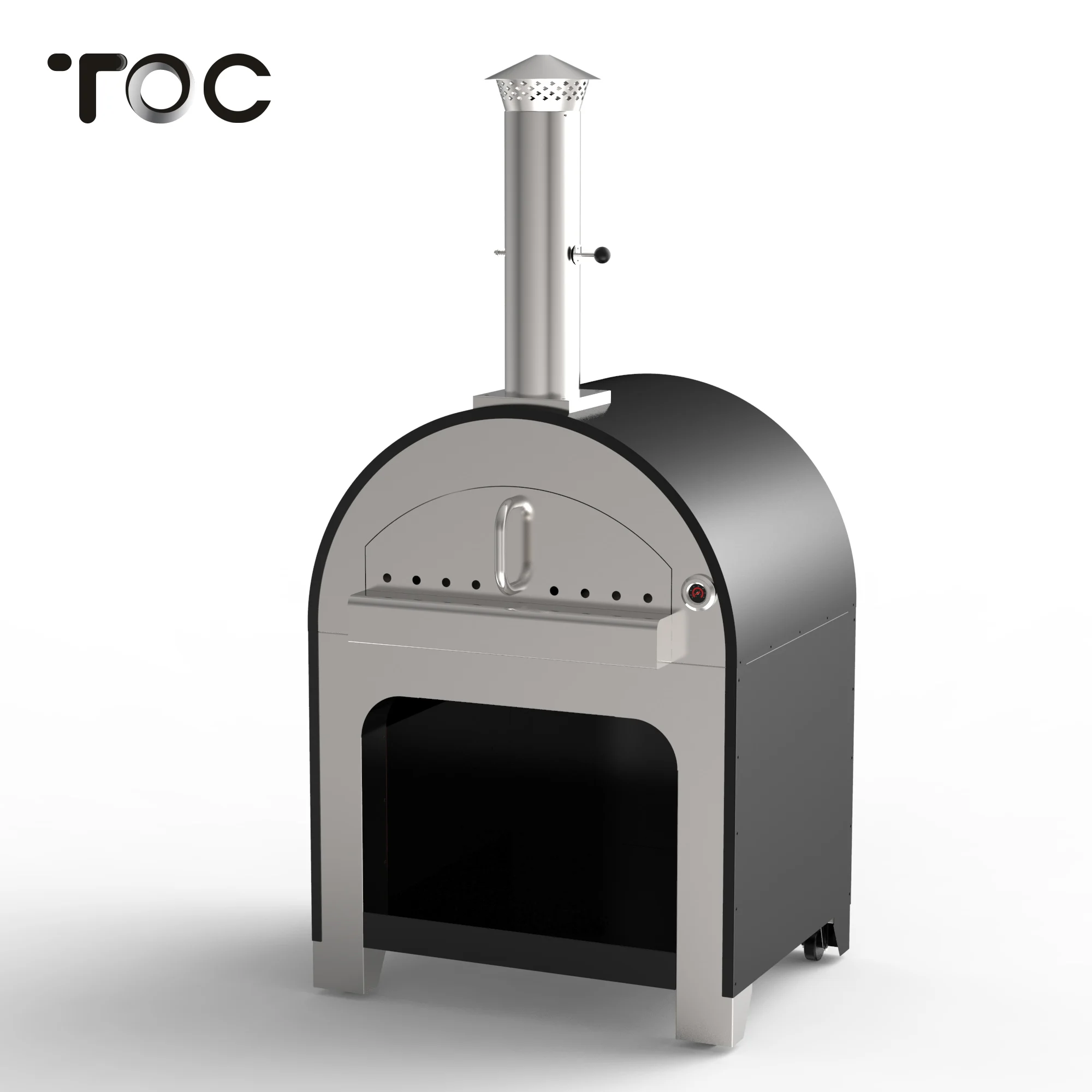 Новая автономная нержавеющая сталь механический таймер управления древесной печи для пиццы