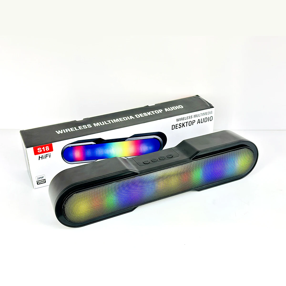 S18 RGB Light Sound Bar Portable Bluetooth Speakers