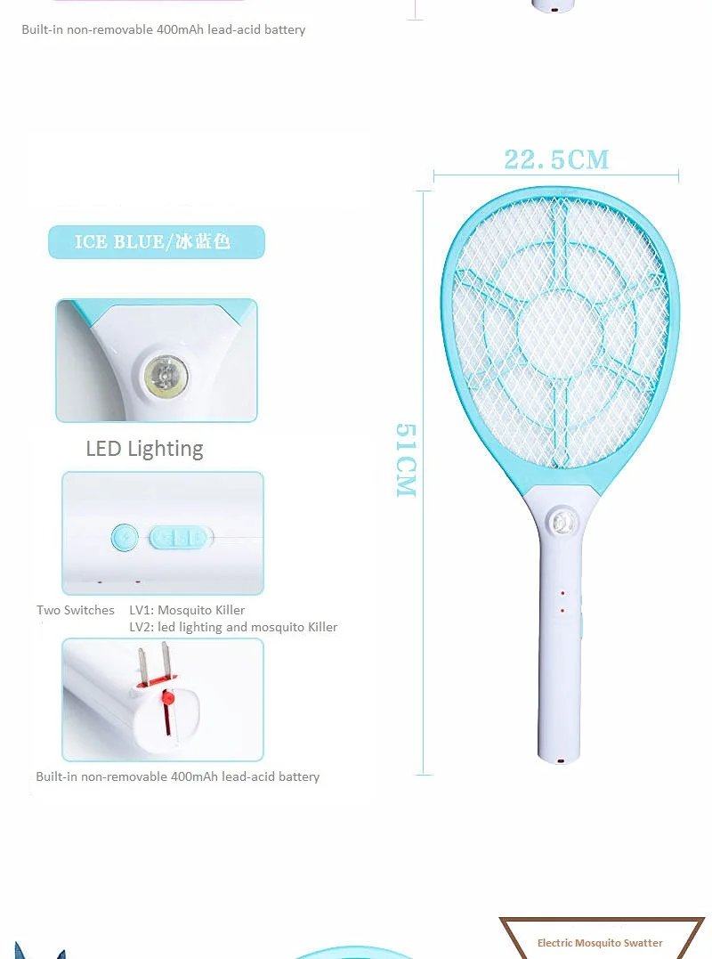 Electric Mosquito Swatter Killer 3C Electronic Consumer Products Manufacture