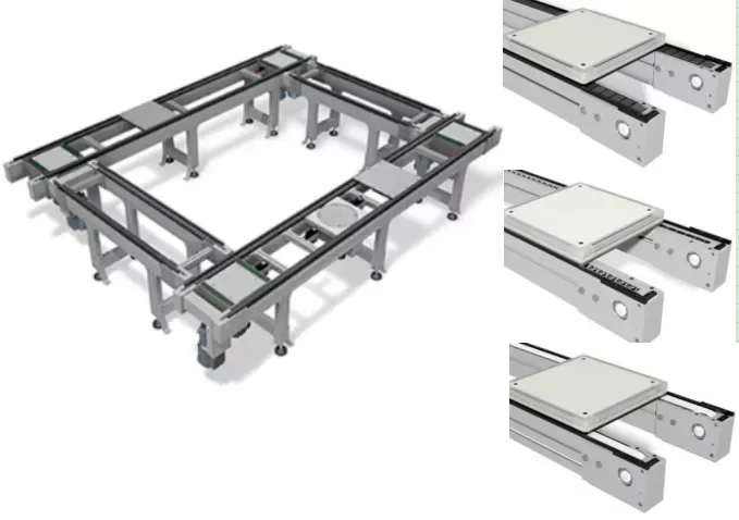 Ya-va New Aluminium Profile Pallet Conveyors Single Track Pallet ...