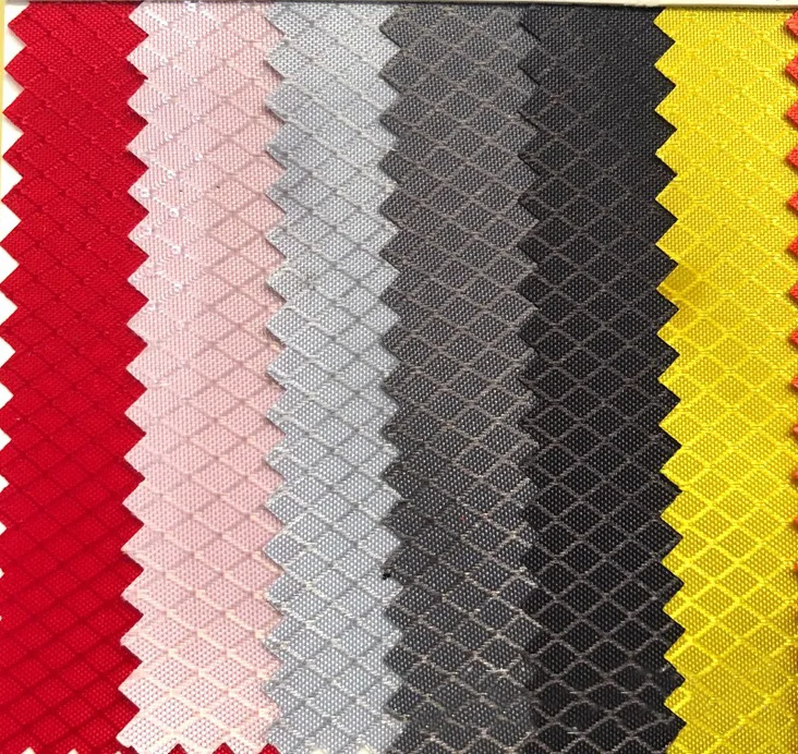 Водонепроницаемая ткань Оксфорд 420D, ромбовидная сетка, ленточная Ткань Оксфорд для сумок/обуви/чемоданов